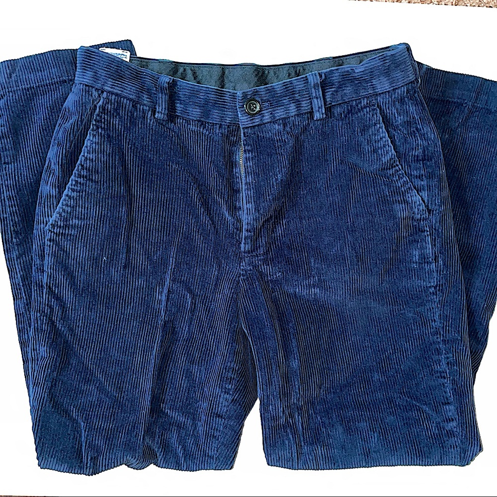 Brooks Brothers Corduroy Pants size 31W/30L Blue EUC